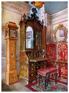 Een groep vroege 18e-eeuwse meubels, 1910