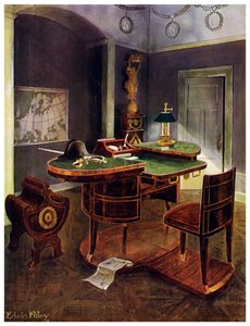 Campagnedesk van Napoleon I, Chateau de la Malmaison, Frankrijk, 1911-1912