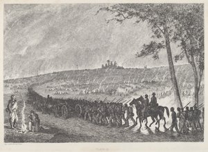 Kamp Opzetten in de Nacht door Edwin Forbes