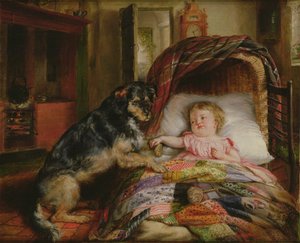 Baby Bewaken door Edwin Frederick Holt