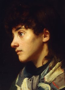 Het Newlyn-meisje, ca. 1895 door Edwin Harris