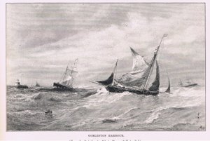 Haven van Gorleston, uit The Magazine of Art 1893, Cassell and Company door Edwin Hayes