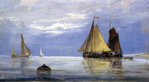 Schets voor een Marine door Edwin Hayes