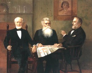 Charles Edwin Wilbour met twee neven