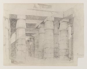 Tempel van Khonsu in Karnak, 1887