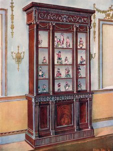 Gesneden Mahoniehouten China-Kasten--Adam Invloed door Edwin John Foley