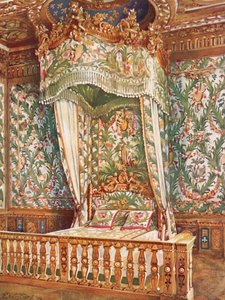 Vergulde staatsbed van koningin Marie Antoinette