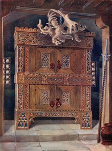 Laatgotische kast. Duits