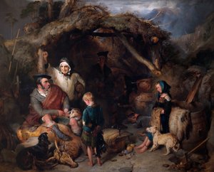 De Illegale Hoogland Whisky Stokerij, c.1829 door Edwin Landseer