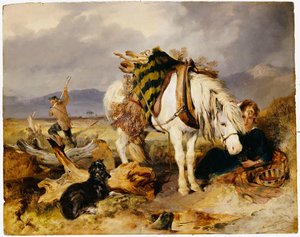 De houthakker door Edwin Landseer