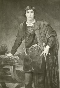 Mr Henry Irving als Hamlet (gravure) door Edwin Longsden Long