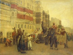 Een feestdag in Bekanir-Beloochistan, Bekanir door Edwin Lord Weeks