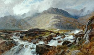 De Glyder Fawr vanaf Pen-Y Ben Glog, 1876