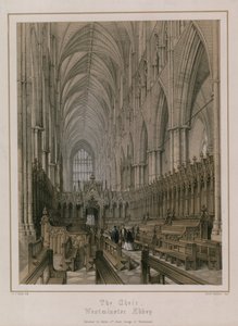 Het Koor, Westminster Abbey, Londen door Edwin Thomas Dolby