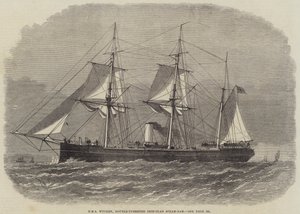 HMS Wyvern, dubbel-torentje ijzeren stoomram