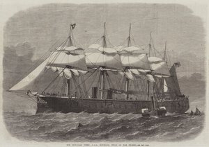 Onze gepantserde vloot, HMS Minotaur, gebouwd aan de Theems door Edwin Weedon