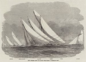 Royal Thames Yacht Club-wedstrijd, de jachten in Northfleet Hope