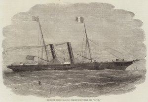 Het Nieuwe Stoomschip Havre van de South-Western Railway Company