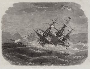 Het Wrak van HMS Orpheus op Manukau Bar, Nieuw-Zeeland