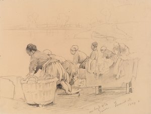 Wasvrouwen aan de Seine