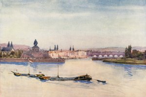 De Rijn: Samenvloeiing van Rijn en Moezel door Effie Jardine