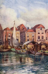 De Rijn: Dordrecht, de vismarkt