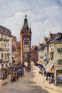 De Rijn: Oude Toren, Freiburg-im-Breisgau door Effie Jardine