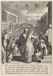 Verschijning van drie Dominicanen door Egbert van Panderen