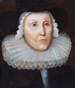 Een portret van een oude dame, naar verluidt Eva Vleghan (olieverf op doek)