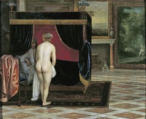 De vrouw van Kandaules ontdekt de ondergedoken Gyges