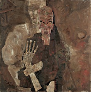 Zelf-Ziener II (Dood en Mens) door Egon Schiele
