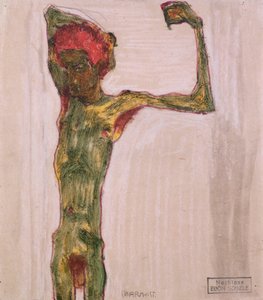 Anarchist, ca. 1909-10 door Egon Schiele