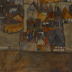 Stad in schemering De kleine stad II, 1913