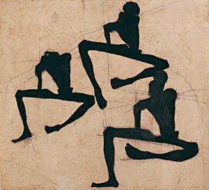 Compositie met Drie Mannelijke Naakten, 1910