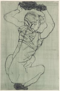 Gehurkt door Egon Schiele