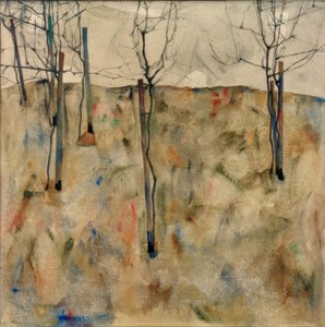 Kale bomen door Egon Schiele