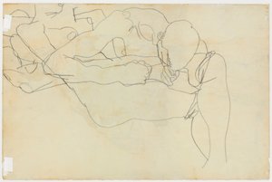 Liefhebbers, 1913 door Egon Schiele