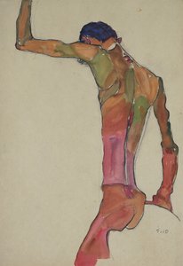 Mannelijke Naakt met Opgeheven Arm