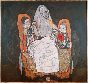 Moeder met haar twee kinderen, III door Egon Schiele