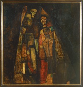 Openbaring (olieverf op doek) door Egon Schiele