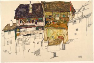 Oude huizen in Krumau
