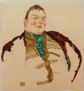 Portret van een dikke man