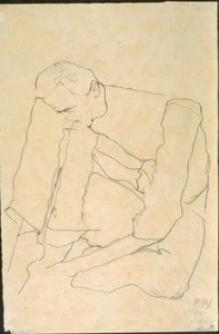 Zittende Man (verso)