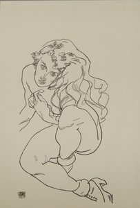 Zittende Naakt, 1917
