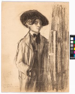 Zelfportret (?) door Egon Schiele