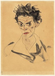 Zelfportret door Egon Schiele