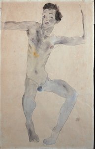 Zelfportret, 1911 door Egon Schiele