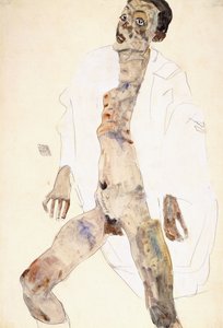 Staande man door Egon Schiele