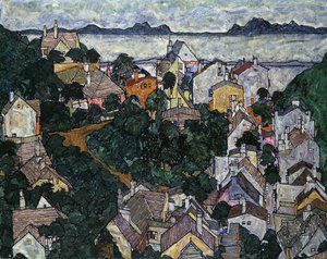 Zomerlandschap door Egon Schiele