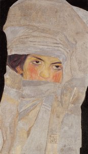 De zus van de kunstenaar, Melanie door Egon Schiele